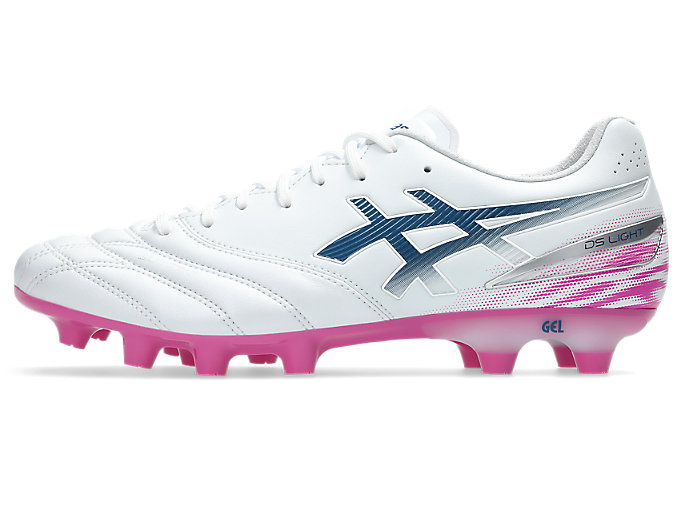 Cheap ASICS DS Light Pro Soccer Cleats. White/Digital Sakura 1103A126-101