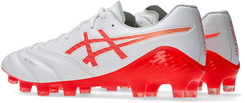 ASICS DS LIGHT X-FLY 6 Football Boots White/Flash Red 1101A076-101 Lookbook ASICS DS LIGHT X-FLY 6 Football Boots White/Flash Red 1101A076-101
