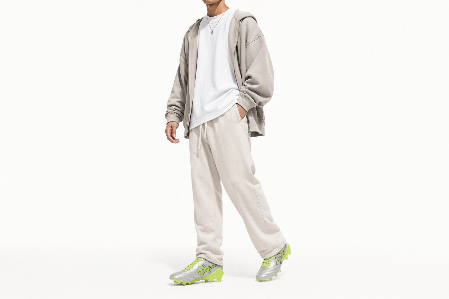 Order Asics DS Light X-Fly 6 足球鞋 雲灰/安全黃 1101A084-020