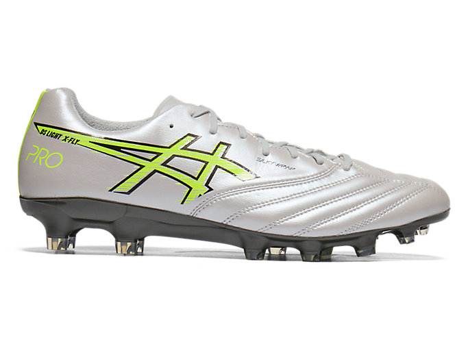 Asics DS Light X-Fly Pro 3 Soccer Cleats Cloud Grey/Safety Yellow 1101A085-020