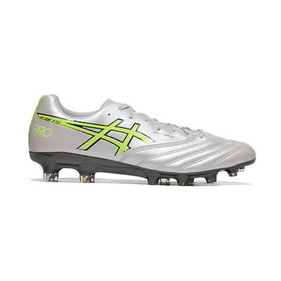 Asics DS Light X-Fly Pro 3 Soccer Cleats Cloud Grey/Safety Yellow