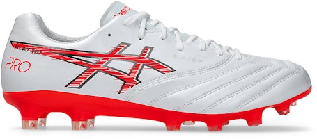 ASICS DS LIGHT X-FLY PRO 3 Soccer Cleats White/Flash Red 1101A072-103 ASICS DS LIGHT X-FLY PRO 3 Soccer Cleats White/Flash Red 1101A072-103