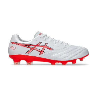 ASICS DS LIGHT X-FLY PRO 3 Soccer Cleats White/Flash Red