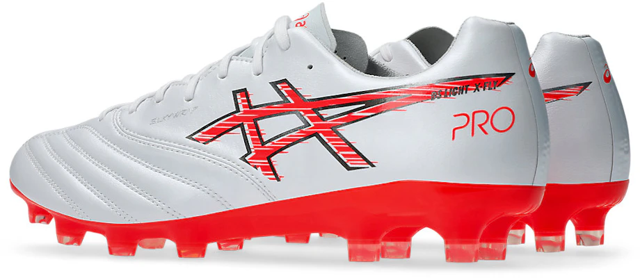 ASICS DS LIGHT X-FLY PRO 3 Soccer Cleats White/Flash Red 1101A072-103 Shop ASICS DS LIGHT X-FLY PRO 3 Soccer Cleats White/Flash Red 1101A072-103
