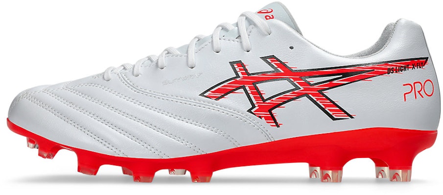 ASICS DS LIGHT X-FLY PRO 3 Soccer Cleats White/Flash Red 1101A072-103 Cheap ASICS DS LIGHT X-FLY PRO 3 Soccer Cleats White/Flash Red 1101A072-103