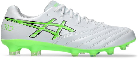 ASICS DS Light X-Fly Pro 3 Soccer Cleats White/Green Gecko 1101A072-102 ASICS DS Light X-Fly Pro 3 Soccer Cleats White/Green Gecko 1101A072-102