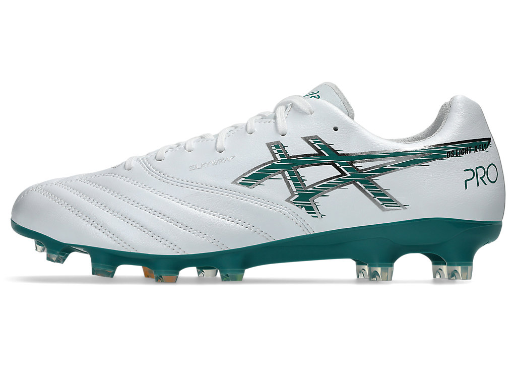 Cheap ASICS DS Light X-Fly Pro 3 Botas de Fútbol Blanco/Lago Lluvioso 1101A072-101