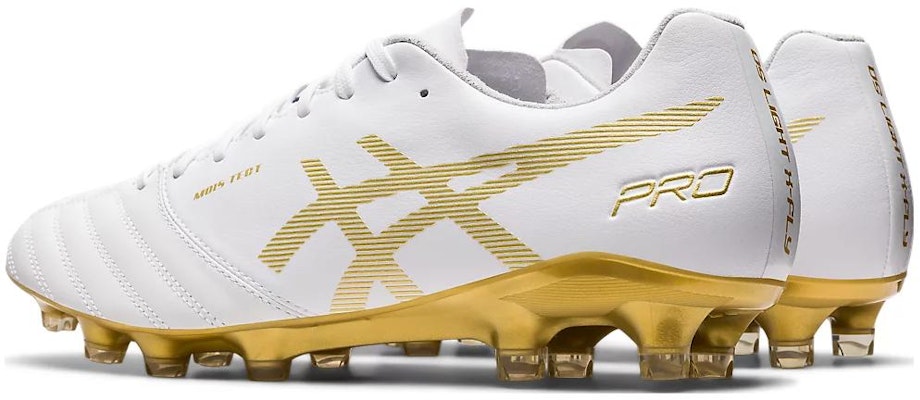 ASICS Ds Light X-Fly Pro Kasut Bola Sepak 'Putih Emas' 1101A025-122 Shop ASICS Ds Light X-Fly Pro Kasut Bola Sepak 'Putih Emas' 1101A025-122