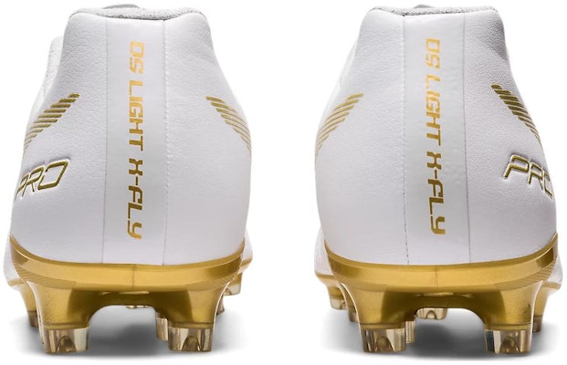 ASICS Ds Light X-Fly Pro Kasut Bola Sepak 'Putih Emas' 1101A025-122 Details for ASICS Ds Light X-Fly Pro Kasut Bola Sepak 'Putih Emas' 1101A025-122
