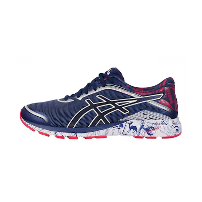 ASICS DynaFlyte 'Boston Blue White Red'