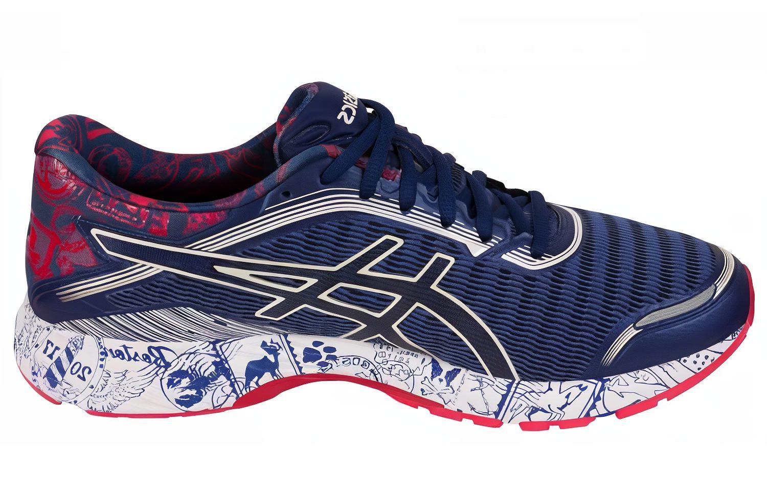 Order ASICS DynaFlyte ''Boston Blauw Wit Rood'' T72AQ-2017