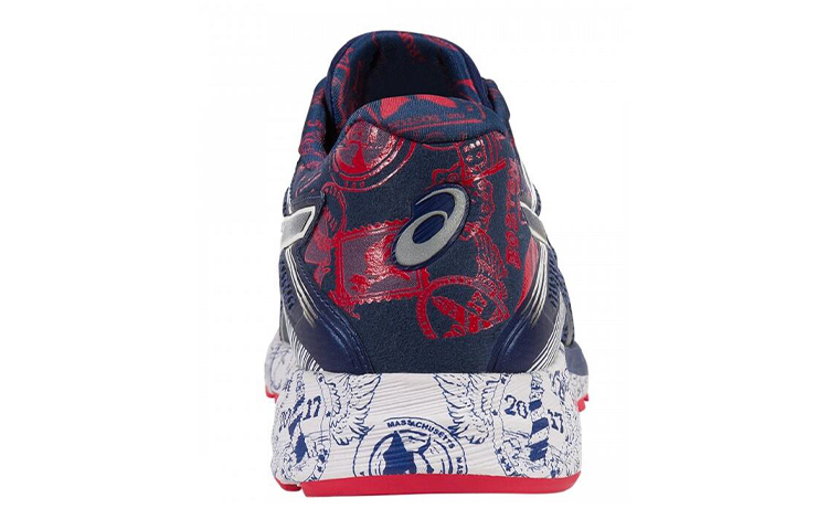 Lookbook ASICS DynaFlyte ''Boston Blauw Wit Rood'' T72AQ-2017