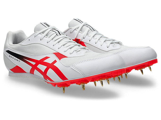 Order ASICS Effort 14 Zapatillas de Entrenamiento Blanco/Rojo Flash 1093A264-100
