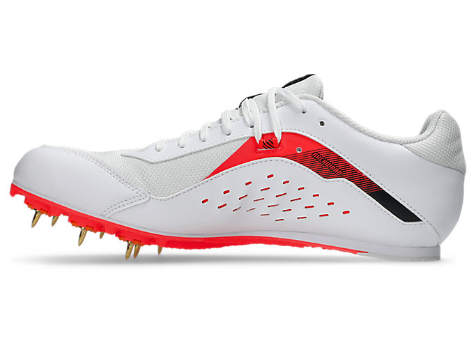 Shop ASICS Effort 14 Zapatillas de Entrenamiento Blanco/Rojo Flash 1093A264-100
