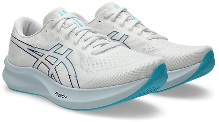 ASICS EvoRide Speed 3 Wide Running Shoes White/Saba Blue 1011B968-101 Order ASICS EvoRide Speed 3 Wide Running Shoes White/Saba Blue 1011B968-101