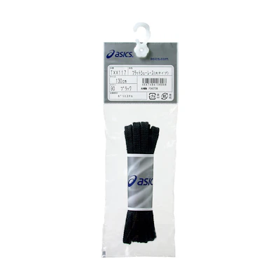 ASICS Flat Shoelaces (Thick Type) 'Black'