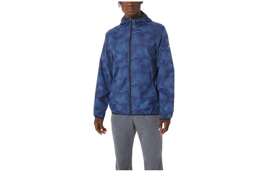 ASICS Foldable Hooded Jacket Blue 2011B970-475