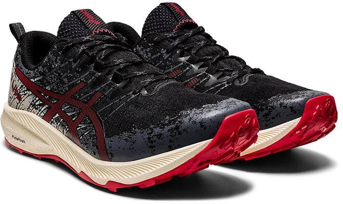 ASICS Fuji Lite 2 'Hitam Merah Elektrik' 1011B209-001 Lookbook ASICS Fuji Lite 2 'Hitam Merah Elektrik' 1011B209-001