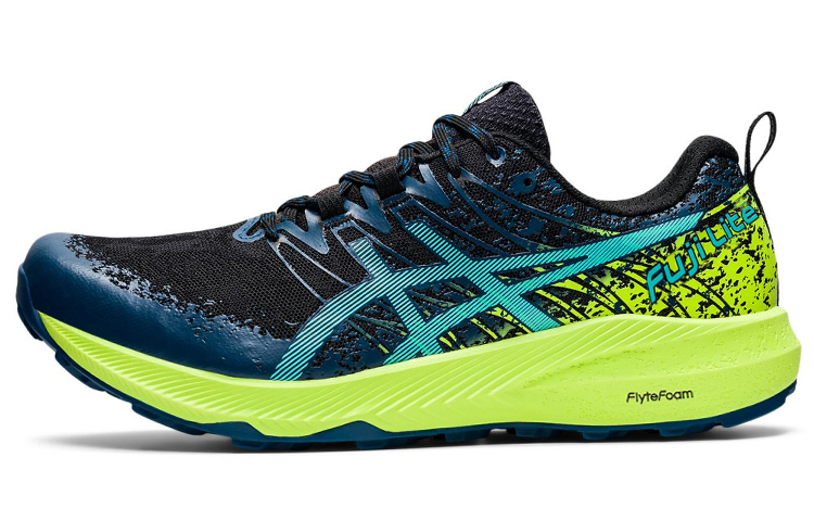 ASICS Fuji Lite 2 'Deep Blue-Fluorescent Green' 1011B209-002