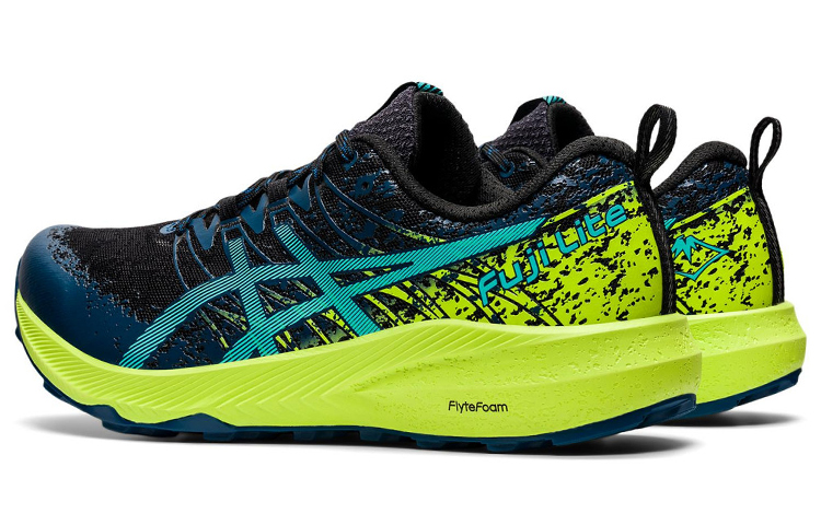 Shop ASICS Fuji Lite 2 ''Donkerblauw-Fluorescerend Groen'' 1011B209-002