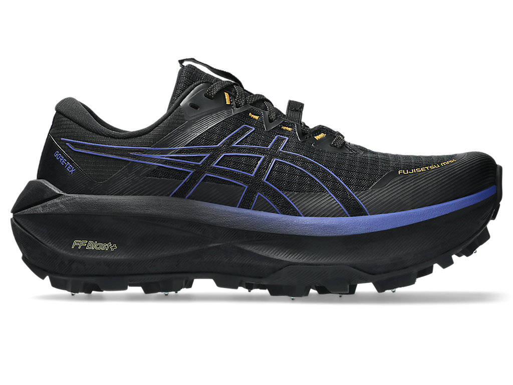 ASICS Fujisetsu Max GTX Trail Running Shoes Black/Dark Cobalt 1011C115-001