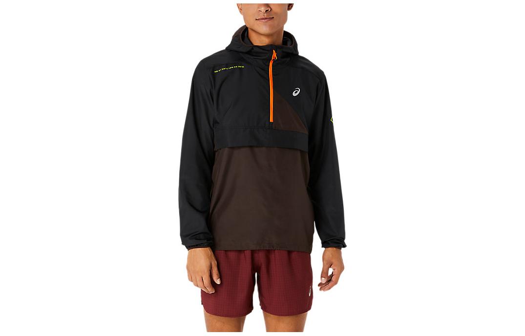 ASICS FUJITRAIL Half-Zip Hoodie Jacket Black 2011C382-600