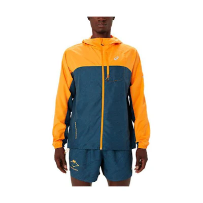 ASICS Fujitrail Packable Jacket Hooded Zip Jacket - Partner Yellow Colorblock 2011C991-800