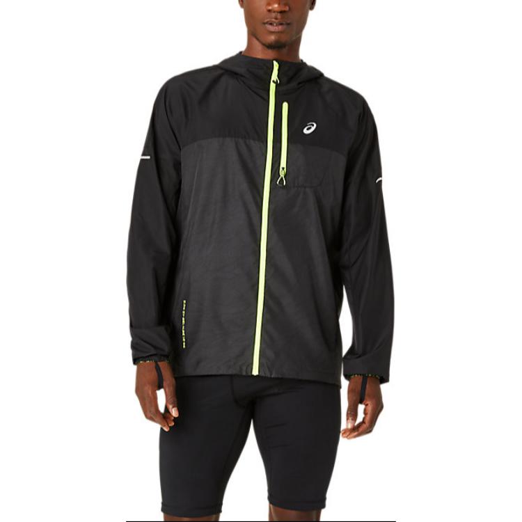 ASICS FUJITRAIL Packable Windproof Waterproof Black Performance Jacket ANA-2011C991-001