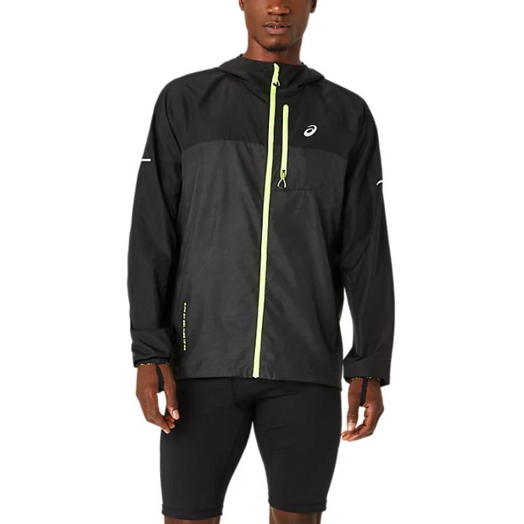 ASICS FUJITRAIL Performance Black Zip Long Sleeve Jacket 2011C991-001