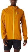 ASICS Fujitrail Waterproof Jacket Yellow Hooded Logo Zip Jacket 2011C259-801 ASICS Fujitrail Waterproof Jacket Yellow Hooded Logo Zip Jacket 2011C259-801