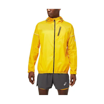ASICS Fujitrail Yellow Hooded Zipper Running Jacket 2011B896-803