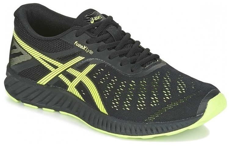 Lookbook 아식스 퓨젝스 라이트 블랙/옐로 (Asikseu Pyujegseu Raiteu Beullaek/Yello) T620N-9007