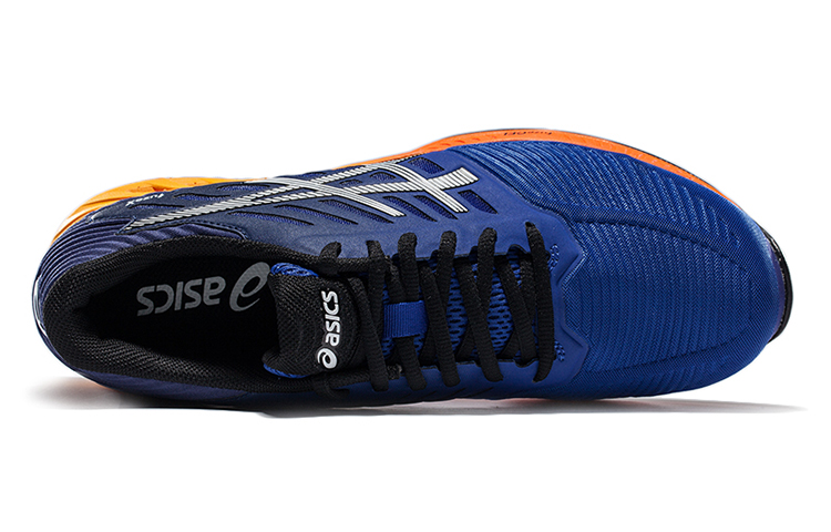 Shop Asics Fuzex 低筒 跑步鞋 男款 藍橘