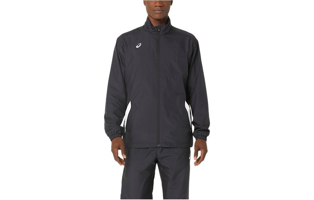 ASICS FW23 Logo Print Long-Sleeve High-Neck Jacket Men’s Black 2031E286-001