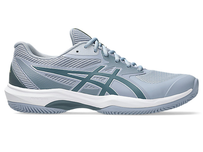 ASICS GAME FF Clay/OC Tennis Shoes (Omni-Court & Clay Surfaces) Grey Blue/Ironclad 1041A490-400