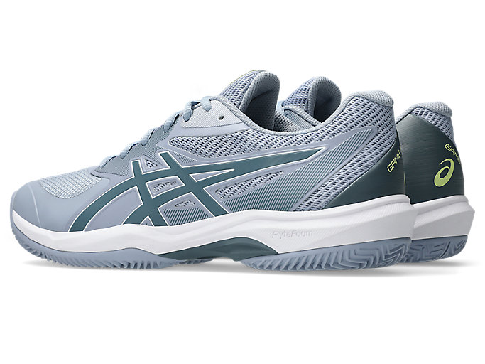 Lookbook 亚瑟士GAME FF网球鞋（通用场地与红土）灰蓝/铁灰 1041A490-400