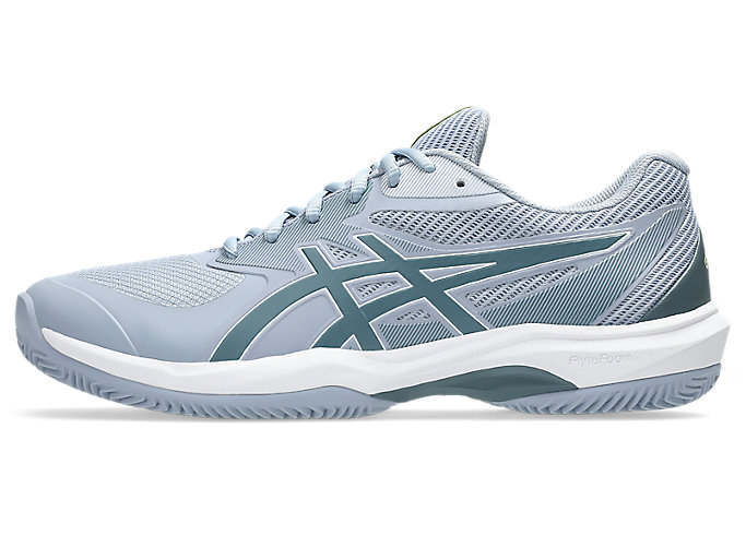 Cheap 亚瑟士GAME FF网球鞋（通用场地与红土）灰蓝/铁灰 1041A490-400