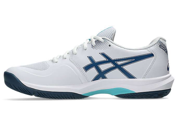 Shop ASICS GAME FF 壁球鞋 白色/鯖魚藍 1041A488-102