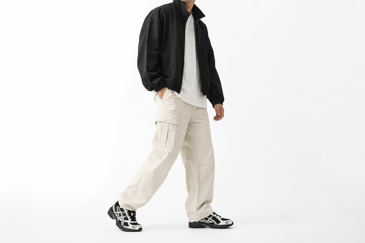 Order ASICS GEL-1130 ランニングシューズ ブラック/クリーム 1203A609-001