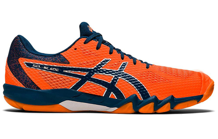 Order ASICS Gel-Blade 7 ''Orange Marigold Blau'' 1071A029-800
