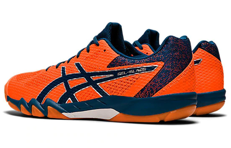 Lookbook ASICS Gel-Blade 7 ''Orange Marigold Blau'' 1071A029-800