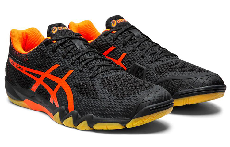 Lookbook Asics Gel-Blade 7 黑橙色 跑步鞋
