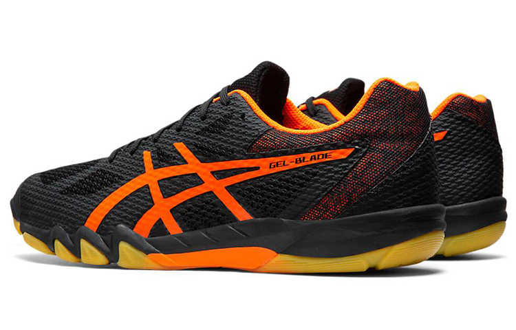 Shop Asics Gel-Blade 7 黑橙色 跑步鞋