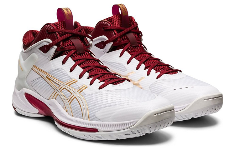 Shop ASICS Gel-Burst 24 White/Red 1063A015-101