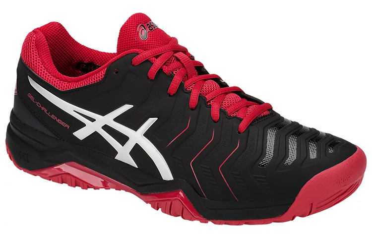 Shop Asics Gel-Challenger 11 低筒 跑步鞋 男款 黑紅