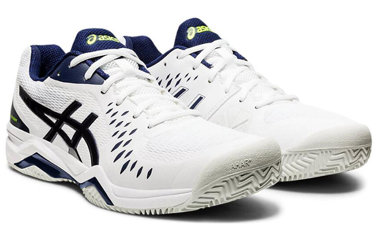 Lookbook ASICS Gel-Challenger 12 Clay Blau Weiß Tennisschuhe 1041A048-116