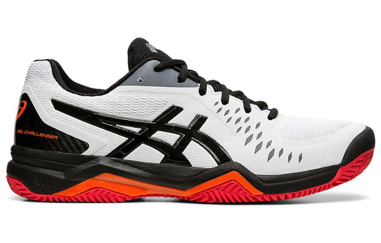 Order ASICS Gel-Challenger 12 Clay Zwart/Wit 1041A048-114