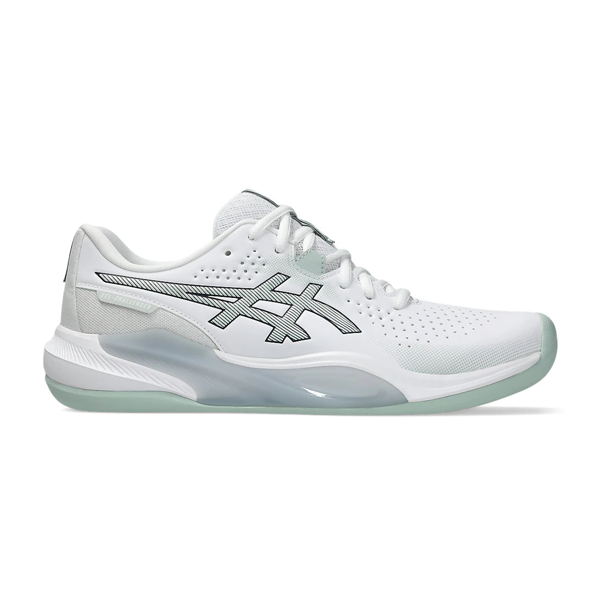 ASICS GEL-Challenger 15 Sepatu Tenis Indoor Putih/Lichen Rock 1043A025-100