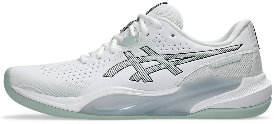 ASICS GEL-Challenger 15 Indoor Tennis Sneakers White/Lichen Rock 1043A025-100 Cheap ASICS GEL-Challenger 15 Indoor Tennis Sneakers White/Lichen Rock 1043A025-100