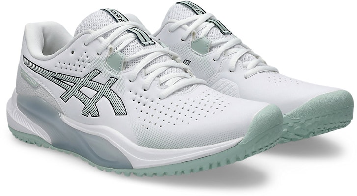 ASICS GEL-CHALLENGER 15 OC Tennis Shoes White/Lichen Rock 1043A026-100 Order ASICS GEL-CHALLENGER 15 OC Tennis Shoes White/Lichen Rock 1043A026-100
